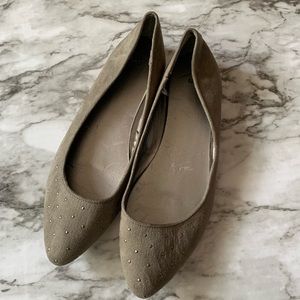 Studded Toe Flats